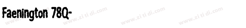 Faenington 78Q字体转换